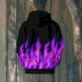 thumbnail image 4 of NuoCaiYun Fall Winter Sweatshirts for Men and Women Hooded Sweater Flame Printed Pullover Blouse with Pockets, 4 of 6