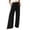 *Black, variant on VBVC Women's Drawstring Wide Leg Pants , Adjustable Hem Casual Palazzo Pants For Women , Ladies' Loose Flowy Beach Trousers with Pockets,Black,S-5XL