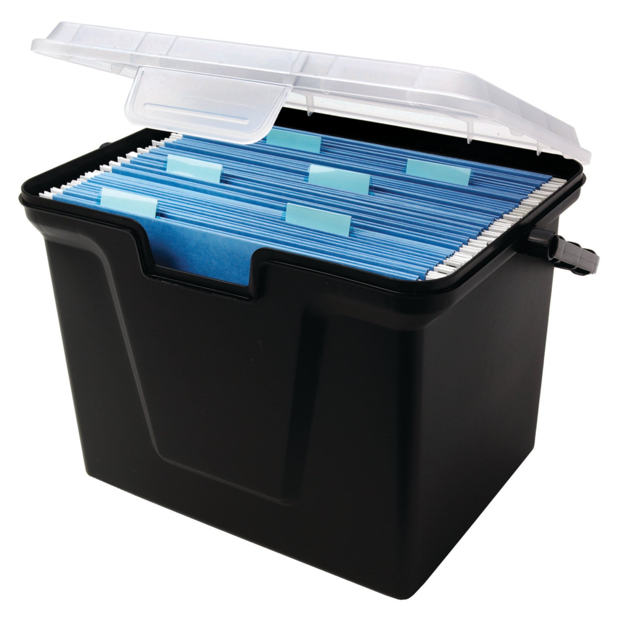 IRS 110350 Weather Tight Portable File Box Clear for sale online 