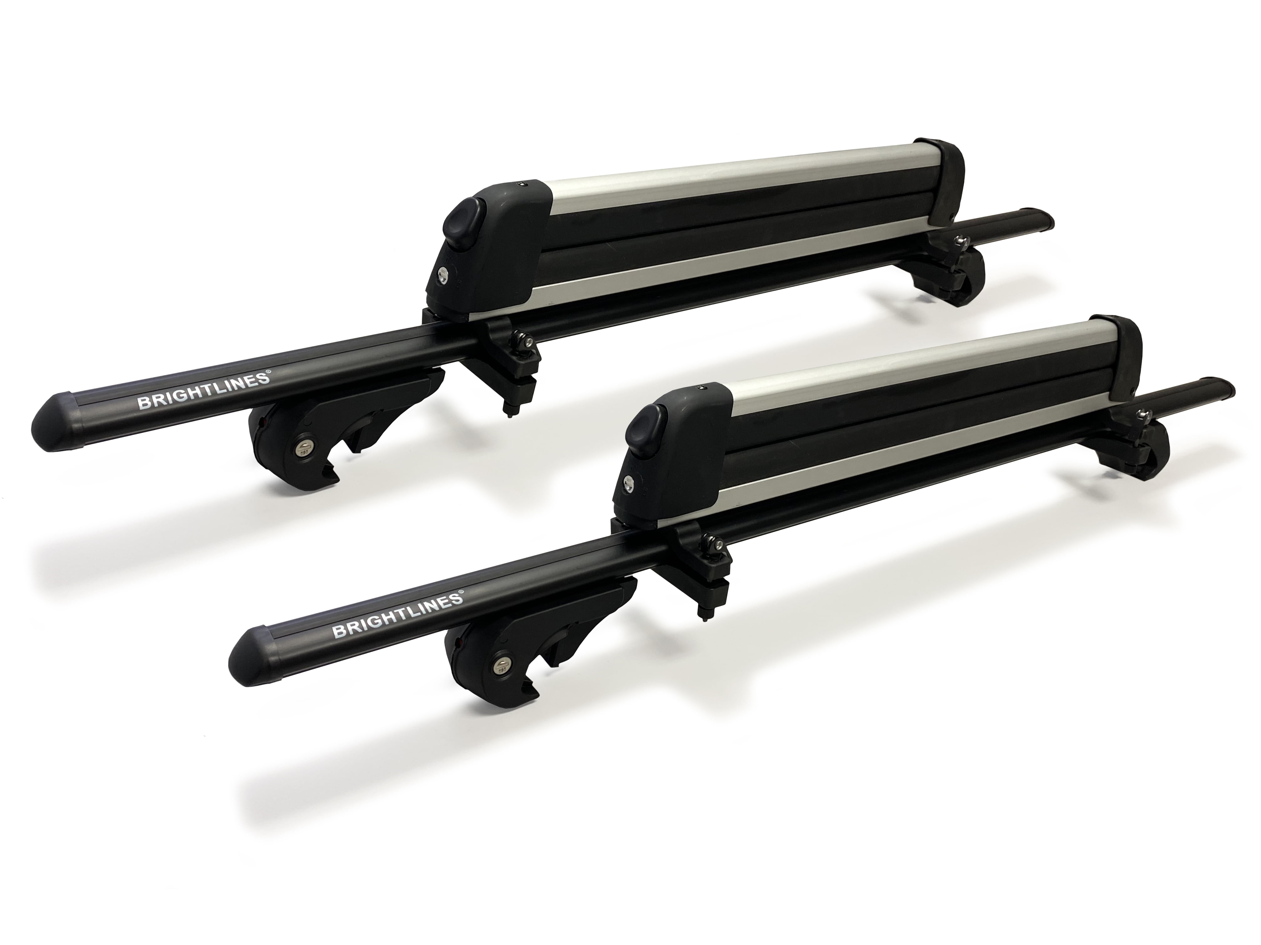 BrightLines 53" All Black Lockable Universal Cross Bars Roof Racks