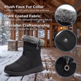 thumbnail image 3 of BLISSFUL STEP Women's Non Slip Warm Shoes Snow Flexible Durable Boots Black 8, 3 of 5