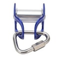thumbnail image 3 of Slider Pulley, Rugged Zipline Pulley Aluminum Alloy Blue Simple Speed Control  For Outdoor Sport, 3 of 8