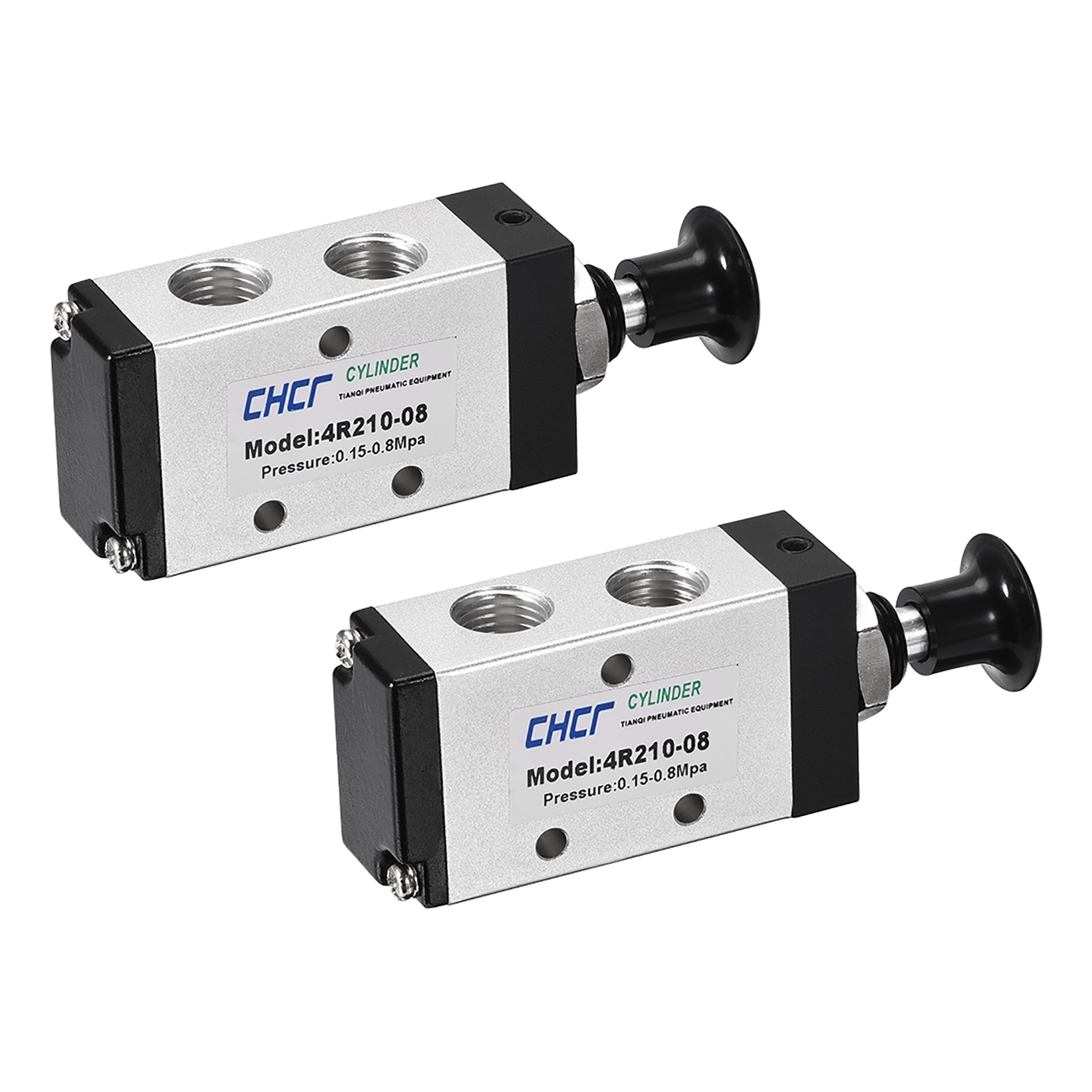 Manual Hand Pull Push Solenoid Valve 2 Position 5 Way 1/4" PT Air Hand