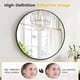 thumbnail image 5 of 32-Inch Grande Aluminum Alloy Frame Redondo Mirror cm de Alturaigh- cm de Profundidadefinition Eco-Friendly Negro Redondo Bathroom Mirror para Sobre Sink Entryway Bathroom y Vanity, 5 of 5