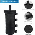thumbnail image 2 of Heavy Duty Canopy Weight Bags Set For Outdoor Shelter Stability, Durable Material Assures Longevity In Various Environments Without Filler, 2 of 5