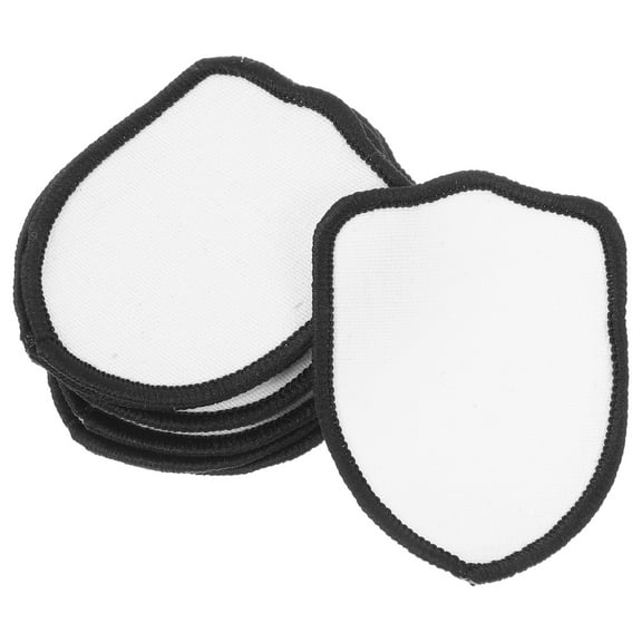 unbranded 10 Pcs Thermal Transfer Printing Embroidery Piece 6.70X5.10X0.20CM White