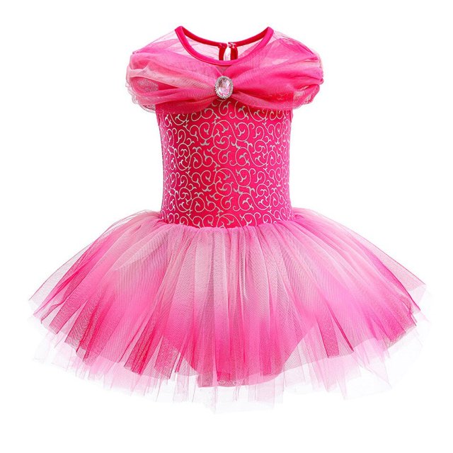 Disfraz de Aurora Anna para niña pequeña, vestido de tutú de princesa, Ballet, Blancanieves, leotardo de jazmín, 3-10T Fivean unisex