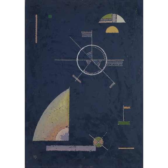 Dull gray by Wassily Kandinsky - 12" x 18" Art Print Wall Decor