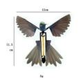 thumbnail image 3 of Flying Hummingbird Toy Party Favor Banda de goma Powered Bird Toy Flying Bookmark Toy Bookmark Hummingbird Flying Game para regalos de tarjetas Macarena Juguetes de colibrí volador, 3 of 8