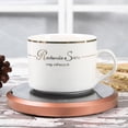 thumbnail image 3 of Coffee Mug Warmer - Auto Shut Off, Electric Beverage Warmer (Gold, US Plug), 3 of 5