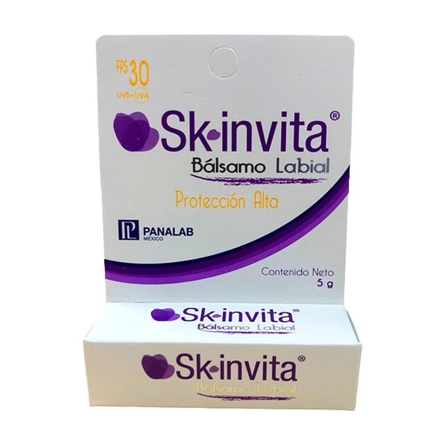 Bálsamo Labial Sk-invita Protección Alta 5 gr multicolor