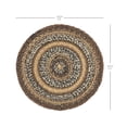thumbnail image 3 of VHC Brands Espresso Trivet Hot Pad for Pots Pans, Brown Black Tan, Jute Blend, Round Circle, 15 Inches, 3 of 4