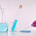thumbnail image 2 of 12 PCS Glass Clear Test Tubes with Cork Stoppers and Brush for Scientific Experiments Powder Liquid Storage 20x200mm, 2 of 4