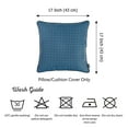 thumbnail image 4 of Housse de Coussin Décorative en Jacquard Bleu 17"x 17 Pouces, 4 of 4