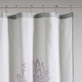 thumbnail image 4 of Madison Park Essentials Rideau de Douche en Polyester Imprimé Floral Violet, 4 of 4