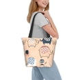 thumbnail image 7 of Kll Tote Bag For Women Cute Ink Drawn Elephants Print Shopping Grocery Reusable Bags For Office School Shopping Travel, 7 of 7