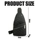 thumbnail image 5 of Riñonera de moda informal, bolso bandolera, bolso de fitness sencillo, bolso práctico para viajes al aire libre, negro, 5 of 6
