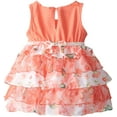 thumbnail image 2 of Youngland Baby Girls' Knit and Mesh Tiered Fashion Sun Dress, 2 of 2