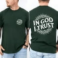 thumbnail image 2 of In God I Trust T-Shirt – Double Sided Christian Graphic Tee, Faith Based Cotton Shirt, Religious Daily Wear Apparel for Women and Men, 2 of 7