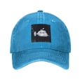 thumbnail image 1 of LNWH Baseball Cap, Outdoor Casual Sports Cap Classic Curved Brim Hat - Adjustable Cowboy Hat, Submarine Ocean- Blue, 1 of 1