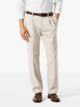 Dockers Men's Classic Pleated Easy Khaki with Stretch