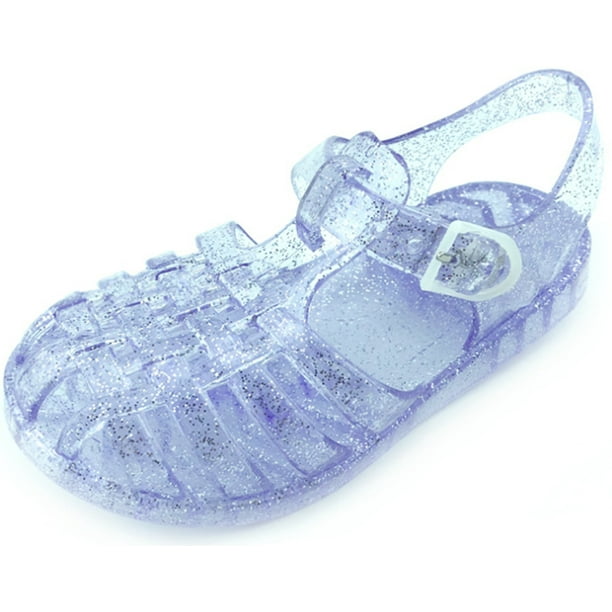 Hey Collection Toddler Kids Jelly Water Shoe Sandal Flats with Buckle