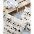 thumbnail image 3 of Outdoor Throw Pillow Cover Vintage Farmhouse Wooden Board Waterproof Cushion Covers 2 Pack This is Us Our life Our Story Our Home Pillow Cases Home Decoration for Patio Garden Couch Sofa, 3 of 7
