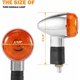 thumbnail image 2 of Motorcycle turn signals chrome bullet lights 2pcs for harley honda kawasaki suzuki yamaha, 2 of 4