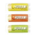 thumbnail image 1 of ¡Hurra! Paquete de 3 bálsamos labiales de limón, naranja y lima: orgánico, vegano, sin crueldad y sin gluten. Ingredientes naturales sin OGM. Sin karité, soja ni palma. Hecho en EE.UU., 1 of 4