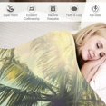thumbnail image 3 of Patifu Palm Trees Sky Sunbeam Warm Lightweight Blanket Soft Fleece Blankets All Seasons Sofa Decor Cow Gifts 60x80in, 3 of 6