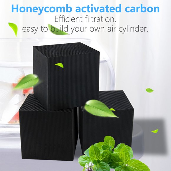Aquarium Carbon Filter Cube Portable Activated Charcoal Deodorizing Block Odor Remover Impurities Adsorption Aquatic Accessories 10x10x5cm