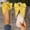 Yellow, variant on Women's Round Toe Bow Slippers, Spring/Summer Bowknot Detail Slip-On Style Casual Outdoor Flat Shoes Red