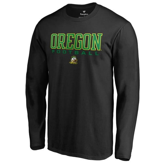 Men's Black Oregon Ducks Team Unity Football Long Sleeve T-Shirt