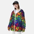 thumbnail image 3 of Fotbe Pride Rainbow Chaqueta con Protección Solar UPF 50+ para Hombre y Mujer, Camisa con Capucha y Bolsillos-XX-Large, 3 of 7