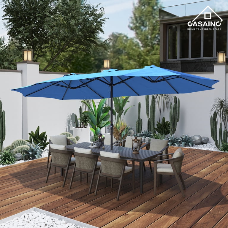 casainc patio umbrella Amazon.com : 6.5 X10 FT Solar LED Rectangular Market Table Umbrella Outdoor Aluminium Umbrella with Push Button Tilt and Crank for Garden Lawn Deck Backyard Pool-Beige : Patio, Lawn Its 90 stepless tilting mechanism and double Casainc 96.5 in. Modern Blue