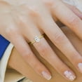thumbnail image 3 of Classic Hidden Halo Lab Grown Diamond Engagement Ring in 14K Yellow Gold (2 CT Oval Center) Ring Size : 9.5, 3 of 5