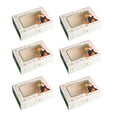 thumbnail image 1 of 1/6/12pc Caja de bocadillos para hornear de Navidad Caja de papel de embalaje Caja de regalo de embalaje de pastel de Navidad Wmkox8yii gf8793, 1 of 1