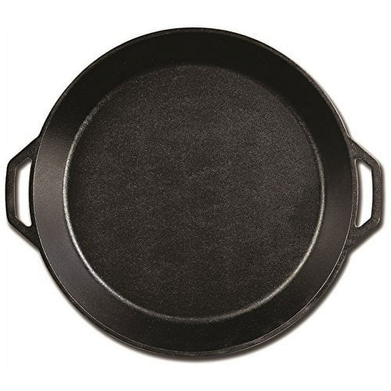 Valor 17 Arctic White Enameled Cast Iron Skillet with Dual Handles