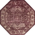 thumbnail image 3 of Unique Loom Isabella Collection Area Rug - Adjani (7' 10" Octagon Purple/Ivory), 3 of 8