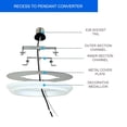 thumbnail image 4 of Ciata Lighting Recessed Can Light Conversion Kit to Pendant Instant Light Conversion Kit for Light Fixtures in White Finish - 6 Pack, 4 of 5