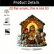 thumbnail image 4 of Seyotauo Acrylic Craft Ornament, Easter/Christmas Tabletop Beautiful 2D Ornament for Tabletop Decoration for Mantel Bedroom Shelf Fireplace, Religious Gift to Family and Friends, Devout Home Decor, 4 of 6
