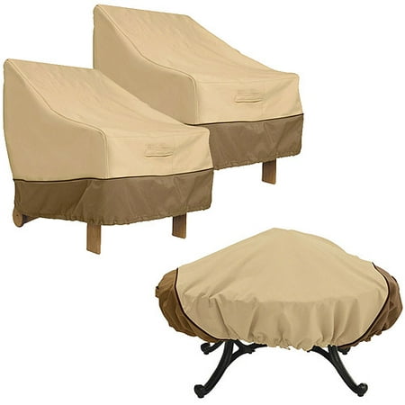 Classic Accessories Veranda Fire Pit and Chair Cover Value