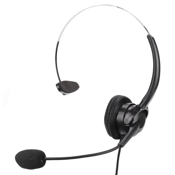 RJ9 Phone Headset, Adjustable Microphone Noise Cancellation, Ideal For Call Centers Home Use