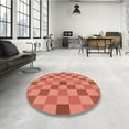 thumbnail image 4 of Ahgly Company Machine Washable Indoor Round Transitional Coral Orange Area Rugs, 5' Round, 4 of 7