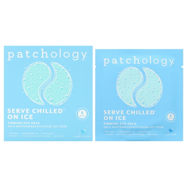 Gel para ojos Serve Chilled - On Ice de Patchology para unisex - 5 pares de parches