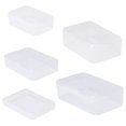 thumbnail image 4 of HannLk Rectangular Plastic Clear Transparent Storage Box Collection Container Organizer, 4 of 16