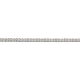 thumbnail image 2 of Sterling Silver 2.55mm D/C Square Franco Chain (22 X 2.55) Made In Italy qqf080-22, 2 of 5