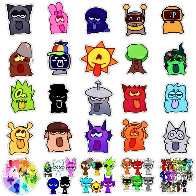 FoxYaye Battle Royale Gaming Stickers - Characters...