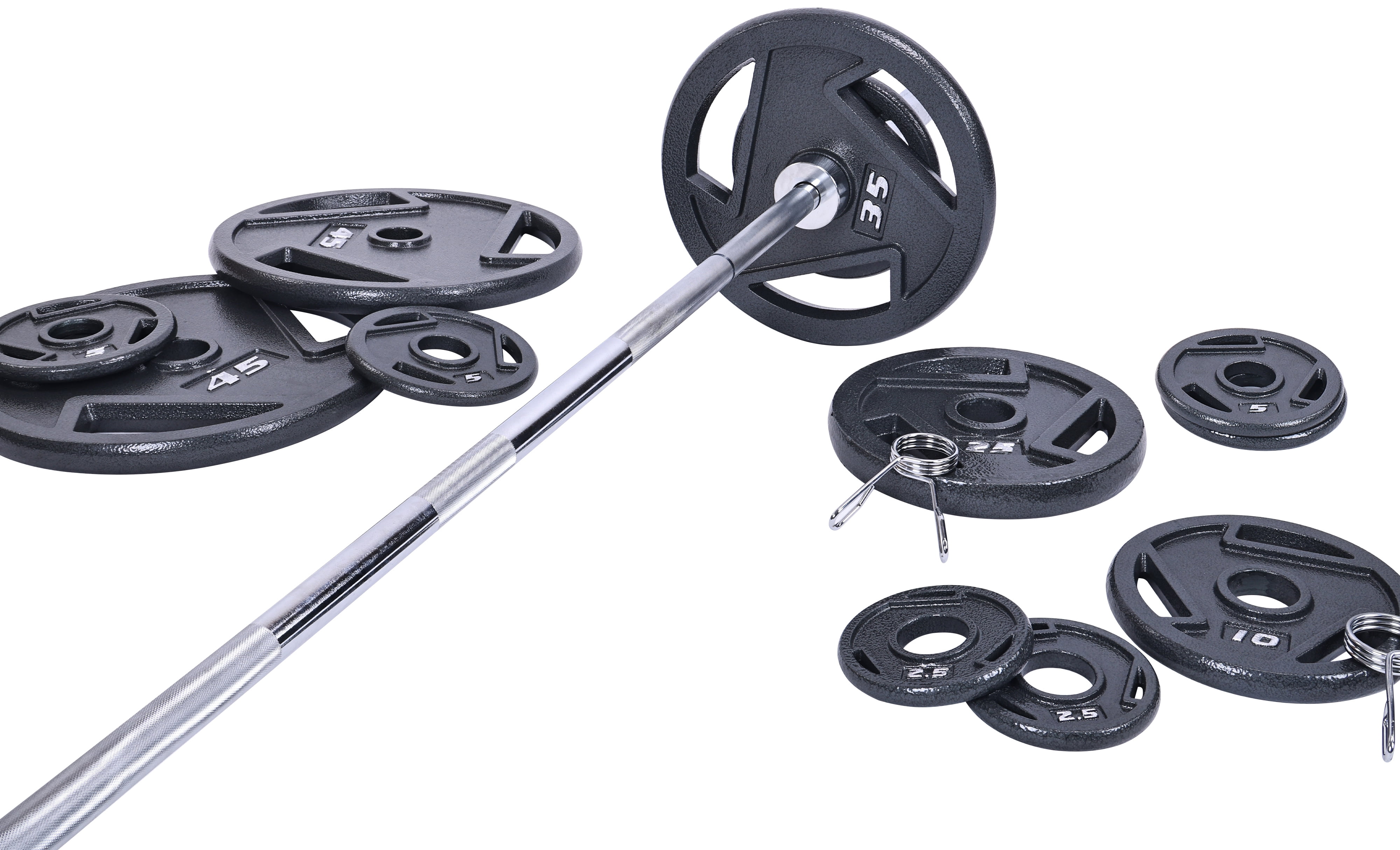 TDS Fitness 230lb Cast Iron Olympic Plate Set — Strength Warehouse USA