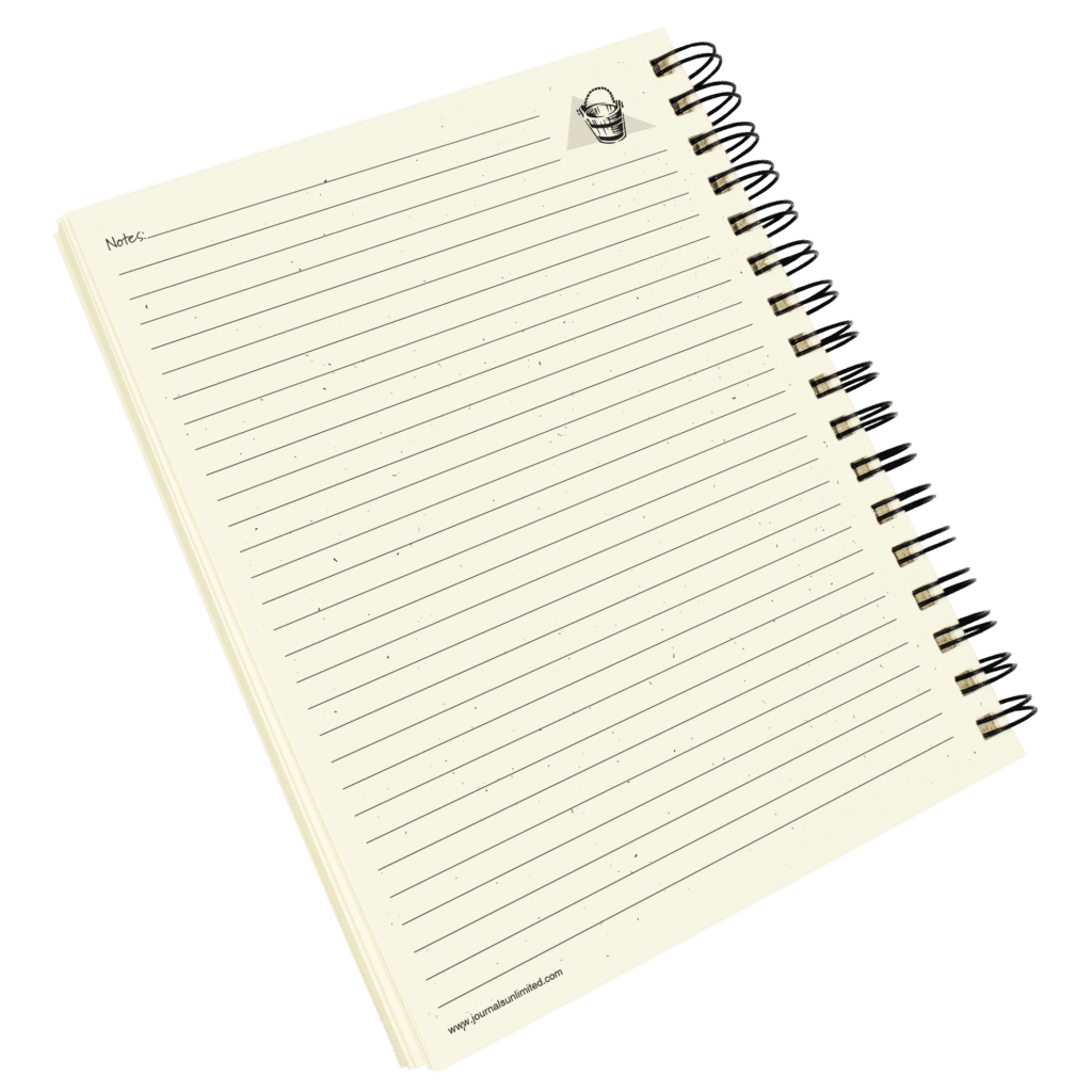 My Bucket List Prompt Journal/Notebook Spiral Bound - Hard Cover and Eco Friendly